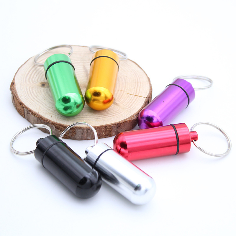 1/5PCS Aluminum Mini Pill Box  - Edc Pill Carry review and price