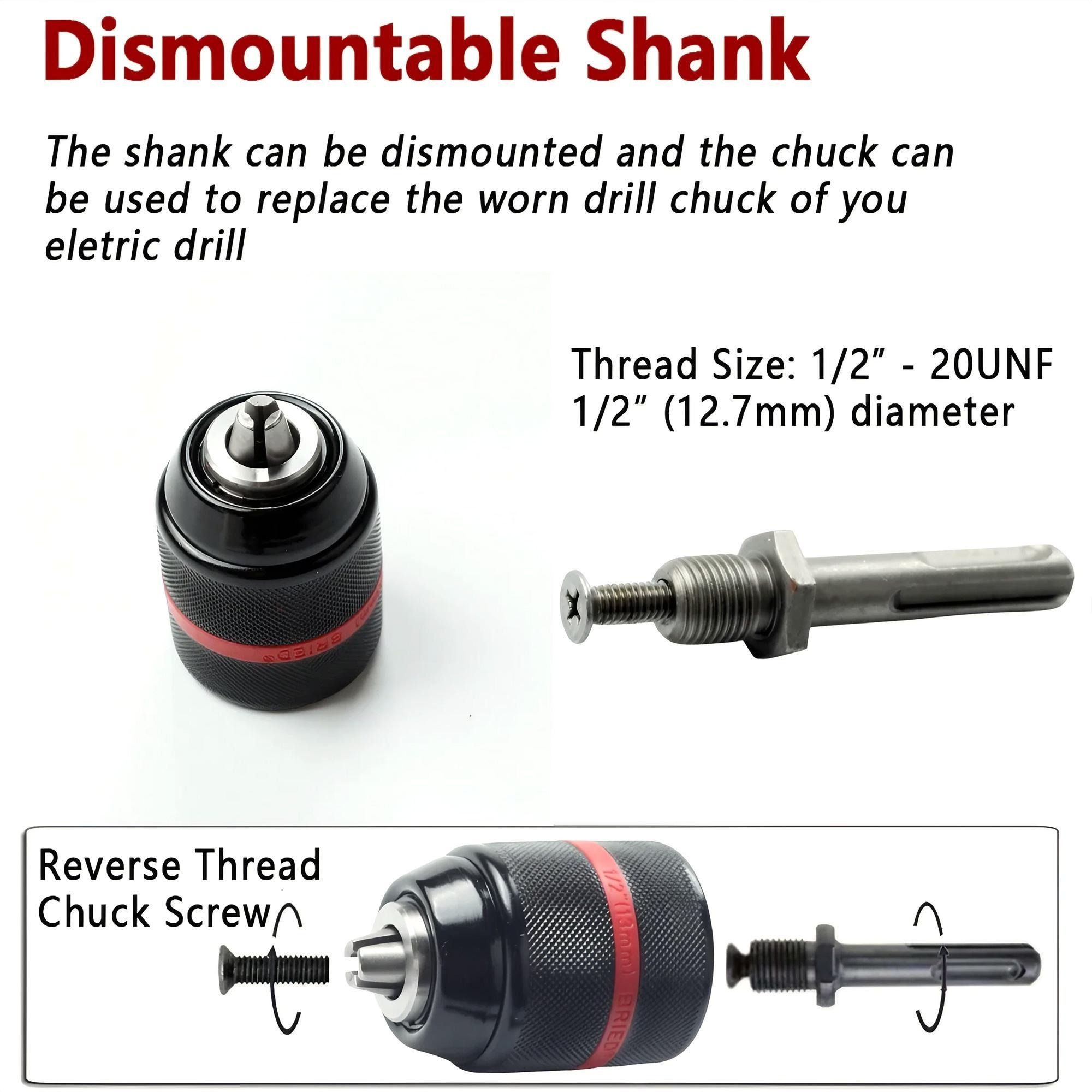 4Pcs 2-13mm Keyless Metal Dril - Micro Screwdriver Kit review and price