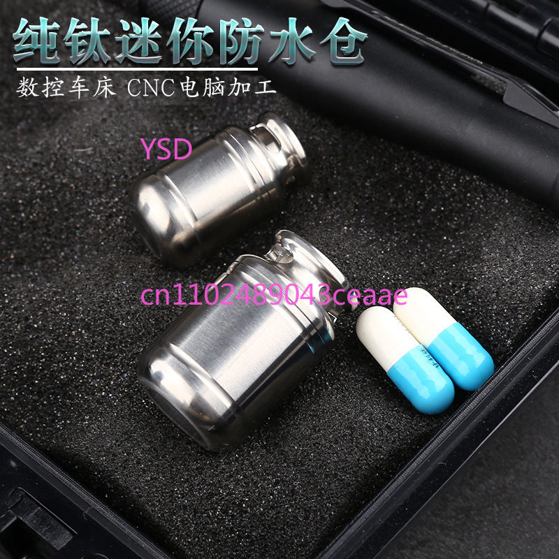 Mini Titanium Waterproof Pill  - Edc Pill Carry review and price