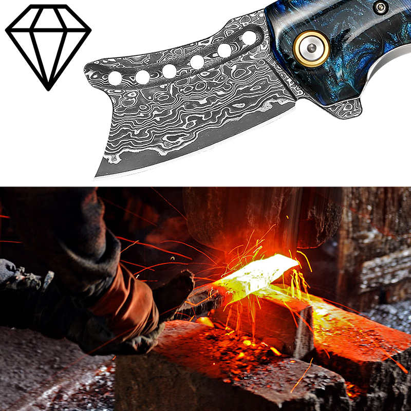 Handmade Damascus Steel Pocket - Edc Carry Pocket Knife review and price