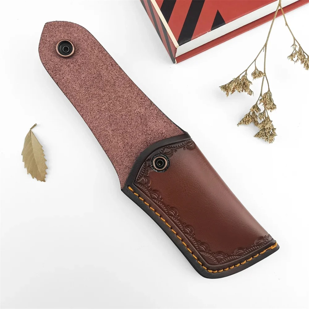 Brown Embossed Leather Knife S - Edc Carry Belt Leather review and price