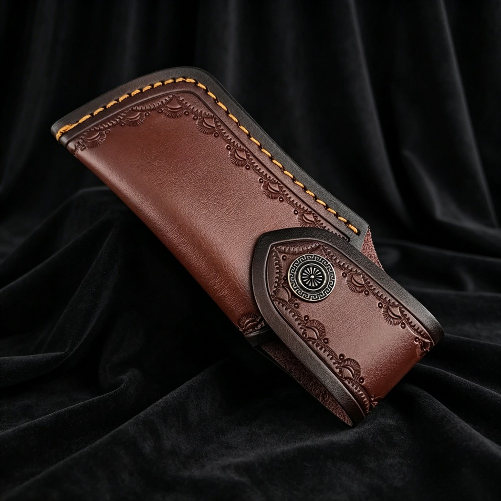 Collectible Embossed Genuine L - Leather Edc. Carry Pouch review and price